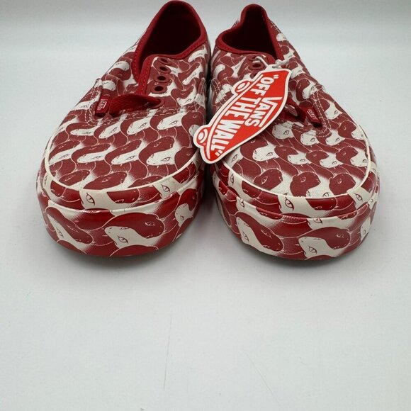 Vans Opening Ceremony Red White Snake Checker Sneakers Womens Size 8 - Picture 5 of 9